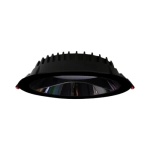 Recessed Anti-Glare Downlight 30W 200 mm Cutout 4000K Black | 