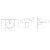 Hanging Single Basin Washbasin Half Base Length 46.5 cm, White Color | Saudi Ceramics - Image 2