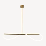 Contemporary LED Crystal Chandelier, Size  84 x 17 x 10 cm, white Color