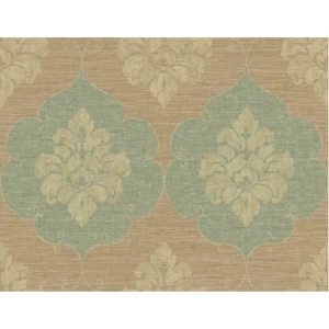 American Wallpaper Pale Beige Classic Design, Size 10mx0.53m, Model ZA31711 | Balbaid Decor Company