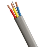 4mm 3 Core and Earth Flat Cable, Stranded Copper Conductor, 300/500V, PVC 85°C Insulation, Gray Color, 100 M Length | Saudi Cable Company