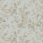 Italian Wallpaper Gray Color Floral Design, Size 10mx1.06m, Model RC19047