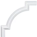 Engraved PU Foam Ceiling Decorations, 4 pieces, Size 22x22 cm, white color | Zakharef Company