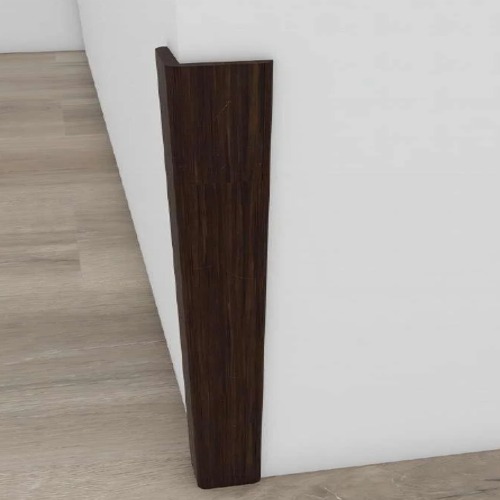زاوية جدار فايبر مقاس 240×3×3 سم بني غامق | خط  الفخامة
