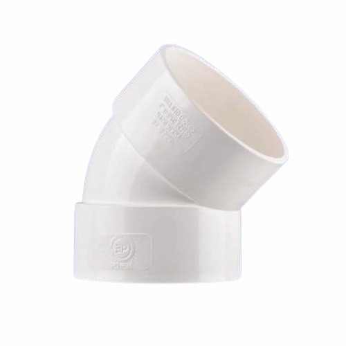 UPVC Plastic Elbow 45° 6 inch White | 3 P pipes factory