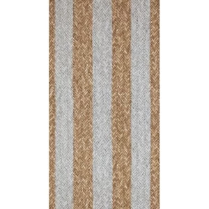 Wall Decoration Striped Design 10m x 0.53m Gray with Beige | Balbaid Decor Company
