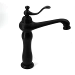 High Washbasin Mixer Black Color