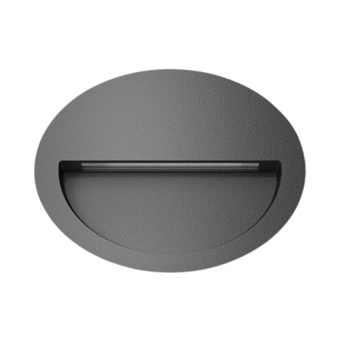 Minima-an Wall Light 4W Without Bulb, Gray, Diameter 115 mm | Minima-an
