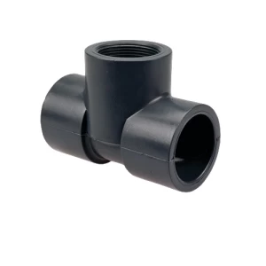 TEE 90° (S x S x FPT) Schedule 80 PVC 2 Inch Dark Gray | EL Mahill trading co