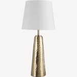 إضاءة للطاولات الخشبية، لون نحاسي، مقاس 35×35×68 سم