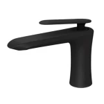 Short Washbasin Mixer, Matte Black