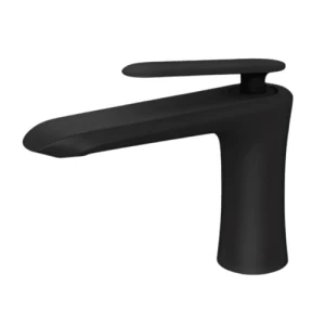 Short Washbasin Mixer Matte Black, Durable Corrosion-Resistant | Albayt Alaniq Sanitary Tools