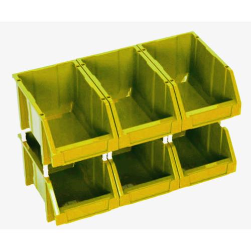 صندوق رف بلاستيك HDPE، سعة 10 كلغم، أبعاد 24×15×13 سم، أصفر | مصنع الفريدي للصناعات البلاستيكية