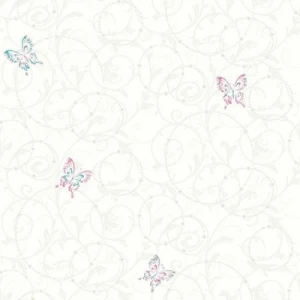 Youth and Children Wallpaper Off White, 10m x 0.53m, Model GK8940 | Balbaid Decor Company