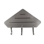 Glass Shower Shelf stainless Steel,  Dimensions 256x190x44.5 mm, Matt nickel