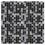 Gloss Mosaic Tiles Size 31.6×31.6 cm, Gray Color, Fluro Design | Abyat Company