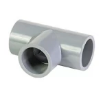 TEE PVC 90°  Schedule 80 Al-Jawdah Brand Size 1¼ inch Outside Diameter 52.40 mm Gray Color
