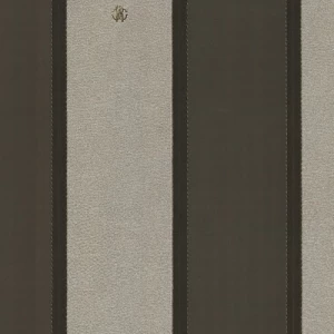 Italian Wallpaper Brown Color Striped Design, Size 10mx0.70m, Model rc17037 | Balbaid Decor Company