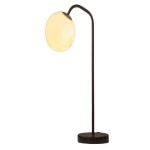 Contemporary Table Lamp with Unique Dimensions, 50 cm Height, 12 cm Width, Black Color
