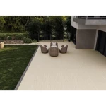 Outdoor ceramic floor tiles 43x43 cm, 12 mm thick, light brown color |  Saudi Ceramics