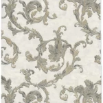 Italian classic wallpaper, size 10 m x 1.06 m, light beige color, model 56923  