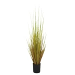 عشب نباتي مائي للزينه لون اصفر، ارتفاع 80 سم 