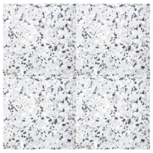 Mosaic Tiles 25×25 cm Black and White Color | Al-Hasaniah Factory Al hasaniah of tradeing&industry groub