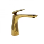  Lima Bathroom Washbasin Mixer , Gold Color