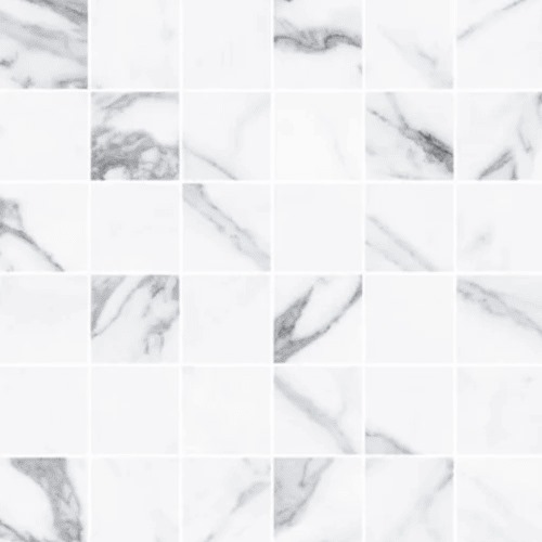 Porcelain Flooring Mosaic White Color, Size 30×30 cm | Hamdan Ceramics Foundation