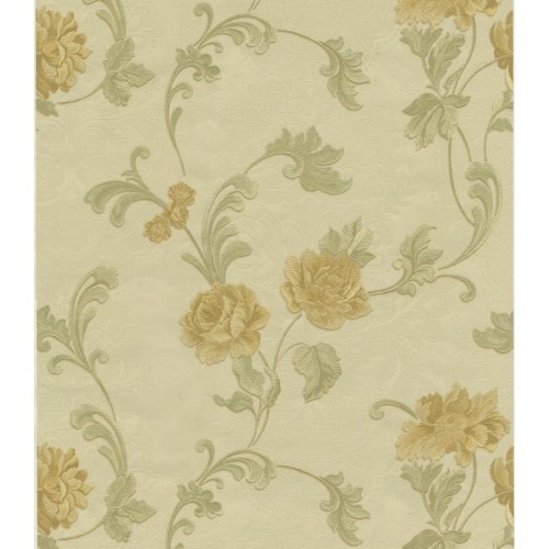 Floral Wall Decoration 10m x 0.73m Beige Color, Model 56941 | Balbaid Decor Company