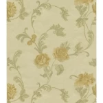 Floral wall decoration, beige color, length 10 m, width 0.73 m, model 56941   