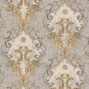 Italian Wallpaper Classic Design 10m x 1.06m, Beige | Balbaid Decor Company