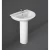 Standing Floor Base Washbasin, Size 55x60x48.5 cm, Alpine White | Rak Ceramics