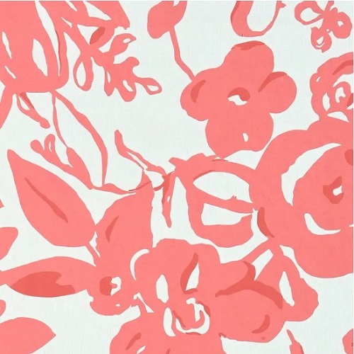 Floral Wall Decoration 820cm x 68.5cm Red with White | Abyat Company