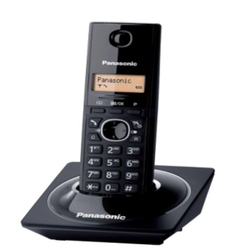 هاتف لاسلكي مع شاشة إظهار هوية المتصل، لون أسود Piano Black | Panasonic KX-TG1711UEB
