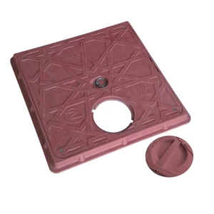 Manhole Covers Composite 328×328 mm Dark Red | Al Zamil Tanks