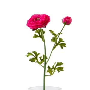 Artificial Decorative Ranunculus Flower 63 cm, Multi Colors | 