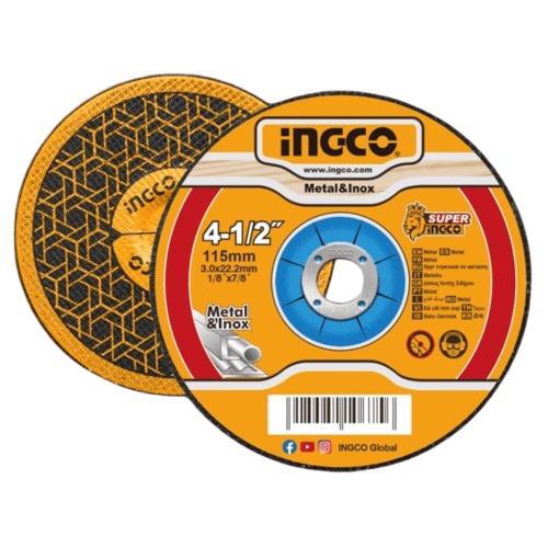Iron Ingco Cutting Disc 115 mm Diameter, Hollow Center | Est.Salama Trading Tools&Hardware