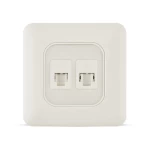 فيش كمبيوتر كات 6 مزدوج، لون ابيض، 7×7 سم | سبكترا 