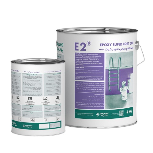 Protective Paint SUPERCOAT E2 500 5 kg Can, Two-Component Solvent-Free | Polywed construction chemicals