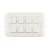 10A Electrical Light Switch 8 Gang 2 Way, White, 7x14cm Size, 250V | Spectra