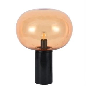 Modern Table Lamp 38x32cm Black and Honey Color | 