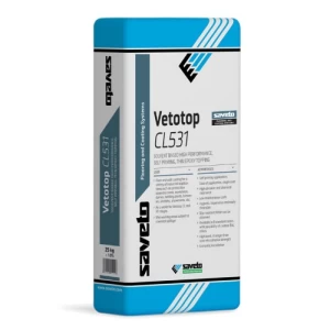 Premixed Mortar Vetotop CL531 Flooring Thickness 8-20 mm 25 kg Gray | saveto
