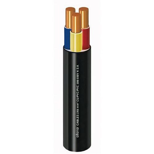 2.5mm 3 Core Electric Cable 600/1000 volts, Solid Copper Conductor, PVC Insulated | Al Fanar