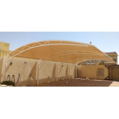 مظلة PVC لمواقف السيارات ارتفاع 2800 مم الطول الكلي 5500 مم | اسلاك نجد للصناعات الحديدية