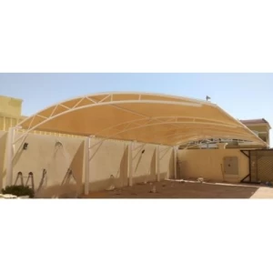 مظلة PVC لمواقف السيارات ارتفاع 2800 مم الطول الكلي 5500 مم | اسلاك نجد للصناعات الحديدية