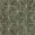 Wall decoration geometric design, size 10 m x 0.53 m, green color, model 374-1