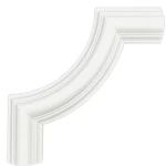 PU Foam Accessories for Decorating Upper Surfaces, 4 pieces, Length 18 cm, Height 18 cm, white color | Zakharef company