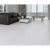 Glossy ceramic floor tiles 75 x 75 cm, 11 mm thick, light gray color |  Saudi Ceramics