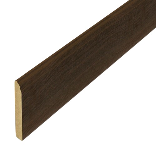 Artificial Wood Skirting Board 8X240 cm, Dark Brown | 